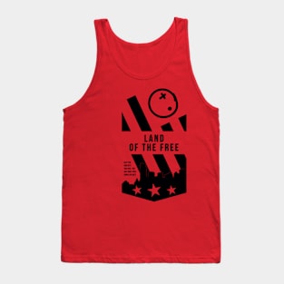 Land of the Free - Black Ink Tank Top